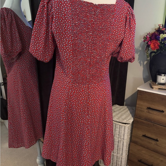 French Connection Red Polka Dot Dress - Picture 5 of 5